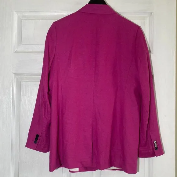 BANANA REPUBLIC Boyfriend-Fit Linen-Blend Blazer - Picture 6 of 9